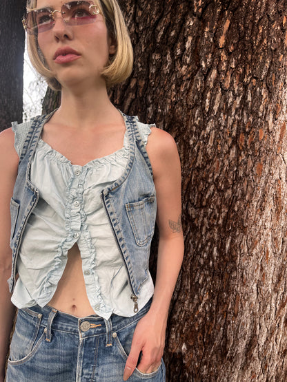 Levi’s denim vest cropped