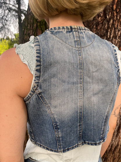 Levi’s denim vest cropped